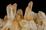 Tangerine Quartz Crystal Cluster - Madagascar #115654-1